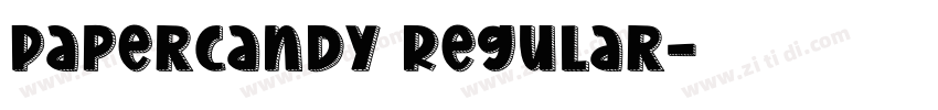 PaperCandy Regular字体转换 PaperCandy Regular字体转换